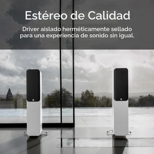 Vista 5 de Q Acoustics 5040 - Altavoces de pie – Holme Oak Pair Roble Holme
