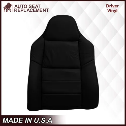 Vista 2 de 2003 2004 2005 2006 2007 Ford F250 F350 Lariat Funda de Asiento de Cuero Sintético Reemplazo, Fundas de Asiento de Vinilo para Ford F250 F350 Negro