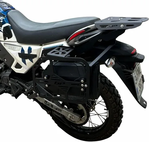 Vista 2 de GP Kompozit Soporte lateral para alforjas negro compatible con Hero Xpulse 200 2020-2023