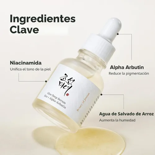 Vista 5 de Beauty of Joseon Suero Profundo Brillante Rice Alpha-Arbutin para Tono de Piel Opaco y Desigual, Cuidado Diario de la Piel Coreana para Hombres