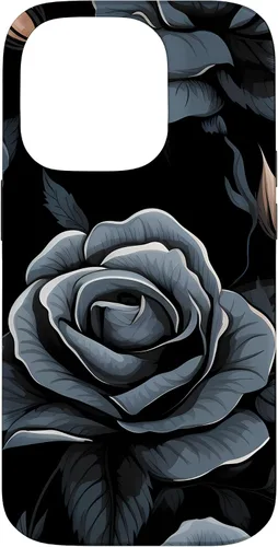 Vista 17 de Black Rose Floral Flower Case for iPhone 16