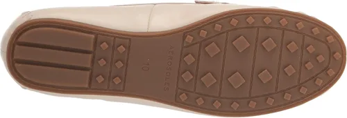 Vista 4 de Aerosoles Mocasín diario para mujer, cuero color hueso