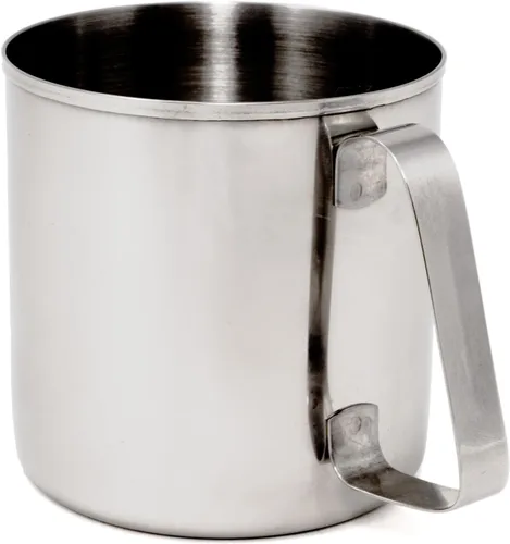 Vista 3 de GSI Outdoors Taza de acero inoxidable glaciar ultraduradera, resistente al óxido, ignífuga, de 14 onzas líquidas, para mochileros y campamentos