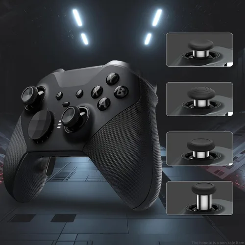 Vista 4 de CHARM FOCUS 16-in-1 Metal Thumbsticks Replacement Kits for X-box Elite Series 2, X-box Elite 2 Controller Accessories, Includes Magnetic Joysticks