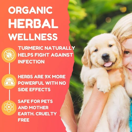 Vista 3 de PetGlow Limpiador de oídos para perros infección por levadura con cúrcuma. La terapia natural del oído elimina las infecciones dolorosas del oído