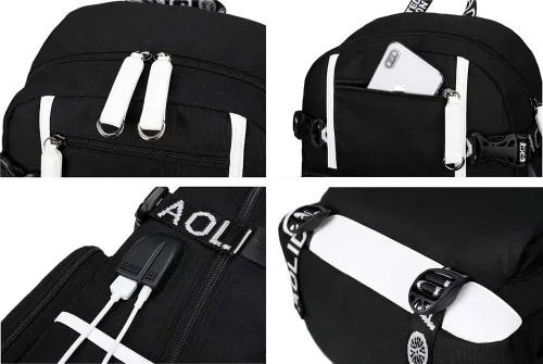 Vista 3 de GO2COSY - Mochila para estudiantes, diseño de Kimetsu, 7), gc010