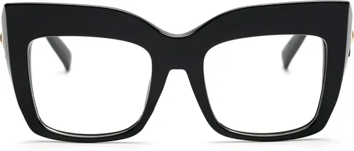 Vista 4 de FEISEDY Gafas cuadradas de gran tamaño con marco de gafas para mujer B2475