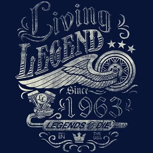 Vista 5 de Camisa de regalo de cumpleaños número 60 para hombre, leyenda viva 1963 Legends Never Die, regalo de cumpleaños 60