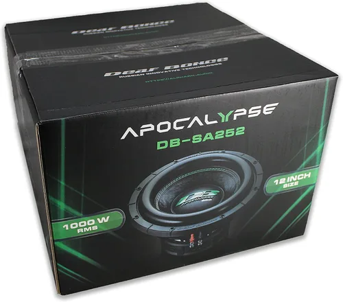 Vista 5 de Deaf Bonce Apocalypse DB-SA252 D1 - Subwoofer dual de 1 ohmio (12 pulgadas, 2000 W)