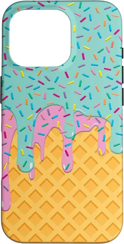 Vista 20 de Ice Cream Cone with Sprinkles Case for iPhone 17