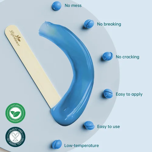 Vista 4 de Lifestance Kit de cuentas de cera de 2.5 libras, granos de cera dura de manzanilla para depilación facial de bikini brasileño, depilación sin dolor