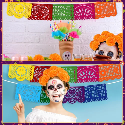 Vista 6 de Funtery - 60 decoraciones para el Día de los Muertos, decoraciones de altar