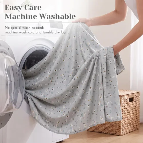 Vista 8 de Comfort Spaces Juego de sábanas 100% algodón transpirable, ligero, suave, con bolsillo elástico de 12 pulgadas que se adapta a colchones de hasta 14