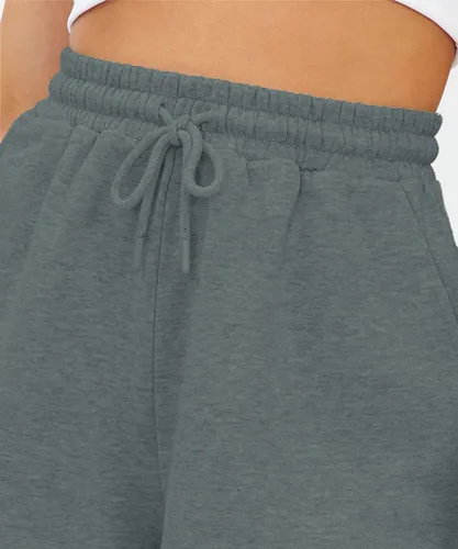 Vista 2 de Pantalones cortos deportivos para mujer, cómodos, para correr, gimnasio, verano, casual, cintura alta, pantalones cortos deportivos con bolsillos