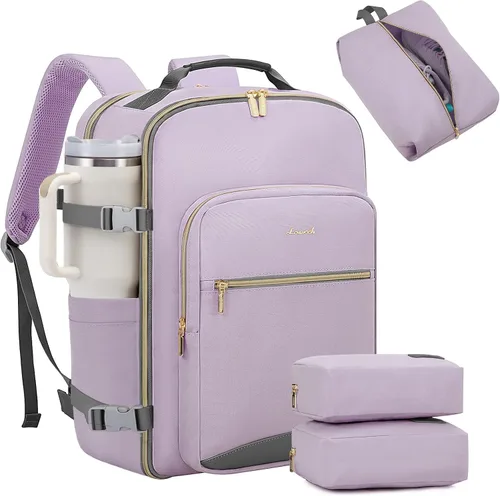 Vista 16 de LOVEVOOK Mochila de viaje para llevar a bordo, Mochilas de viaje