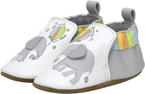 Vista 40 de Robeez Zapatos de cuna con suela suave antideslizantes para bebés varones y unisex, pantuflas mocasines para bebés y niños pequeños, 0-24 meses Lino
