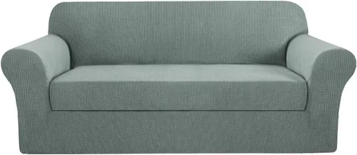 Vista 12 de H.VERSAILTEX - 2 fundas protectoras de licra suave Jacquard para respaldo de silla, lavable a máquina