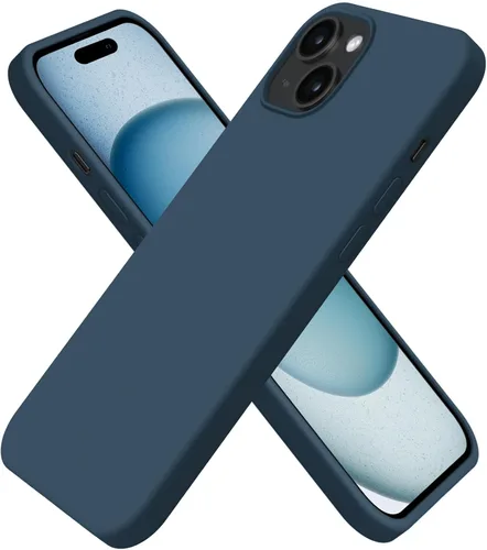 Vista 20 de Funda de silicona líquida delgada para iPhone 15 Pro, funda protectora a prueba de golpes de 6.1 pulgadas, protección antiarañazos contra caídas