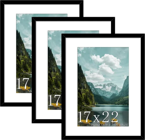 Vista 9 de Picrit Paquete de 3 portarretratos de 20 x 20 pulgadas, póster de 16 x 16 pulgadas con paspartú o de 20 x 20 pulgadas sin paspartú para montaje