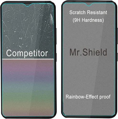 Vista 5 de Mr.Shield [Paquete de 3] Protector de pantalla para Nokia C32 [vidrio templado] [vidrio japonés con dureza 9H] Protector de pantalla