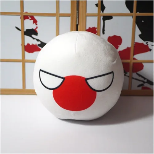 Vista 32 de Polandball Countryballs Muñeco de peluche Ucrania España Hungría Portugal Rumanía Grecia Austria México Polonia Ball (15,3.8 pulgadas)