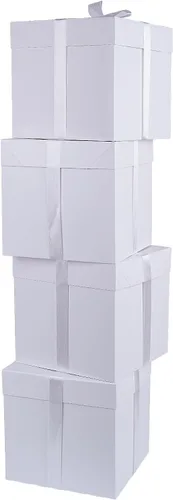 Vista 8 de Elephant-package Paquete de 12 cajas de regalo pequeñas con tapas, cajas de regalo rojas con cinta para Navidad, día de San Valentín, embalaje