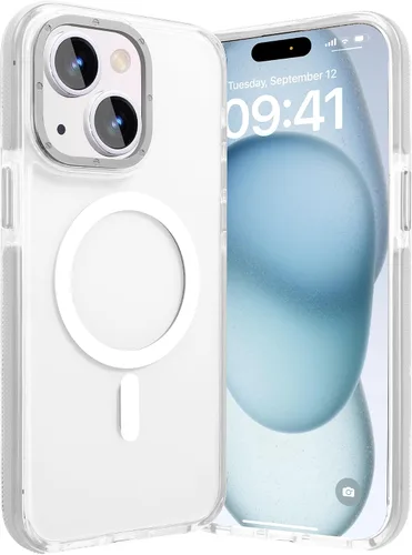 Vista 56 de Funda magnética diseñada para iPhone 11, [probada contra caídas de grado militar] [compatible con MagSafe] Funda protectora delgada translúcida mate