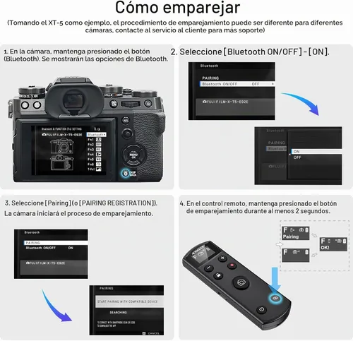 Vista 7 de AODELAN para trípode de cámara Fujifilm con disparador recargable