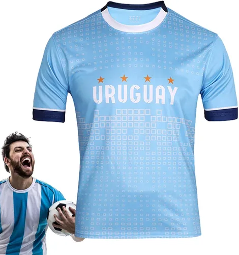 Vista 7 de Soccer s for Men, Soccer Athletic Sports Unisex, T-Shirt Tops with Country's English Name, for Football Fans, Breathable and