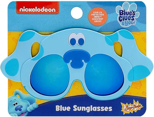 Vista 2 de Sunstaches Lil' Characters Blue's Clues Blue - Lentes de sol para niños, UV400, Azul