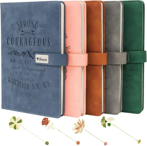 Vista 9 de Cuadernos bíblicos personalizados, diarios de cuero personalizados para cuaderno de bocetos cristianos, diario de viaje, regalos cristianos grabados