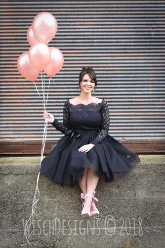 Vista 5 de Bridesmay falda de tutú de tul de 5 capas para mujer