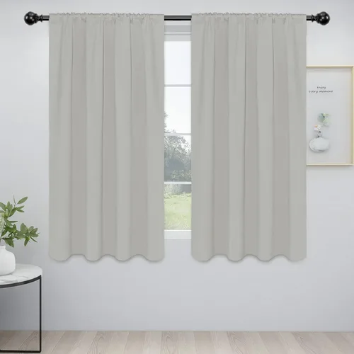 Vista 103 de Easy-Going - Cortinas opacas con bolsillo para varilla para dormitorio, cortinas de ventana para oscurecer la habitación para sala de estar