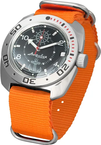 Vista 2 de Vostok Amphibian Automatic - Reloj de pulsera para hombre con cuerda automática Amphibia 710, 710526