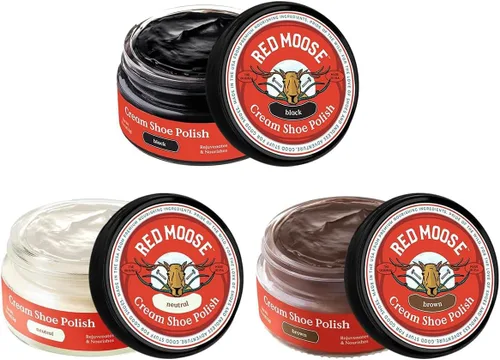Vista 16 de RED MOOSE Crema para botas y zapatos - Kit de pulido para zapatos de cuero - Haz que tus zapatos brillen - Fabricado en los EE.UU