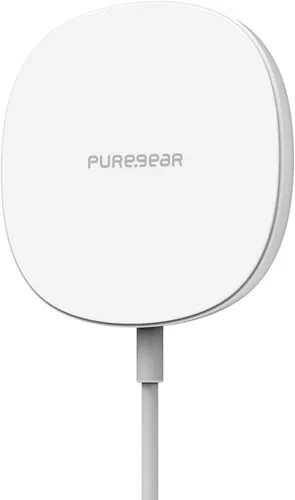 Vista 2 de PureGear Almohadilla de carga inalámbrica rápida con certificación Qi de 15 W para iPhone 12/12 Pro / 12 Pro Max / 12 Mini compatible con carcasa