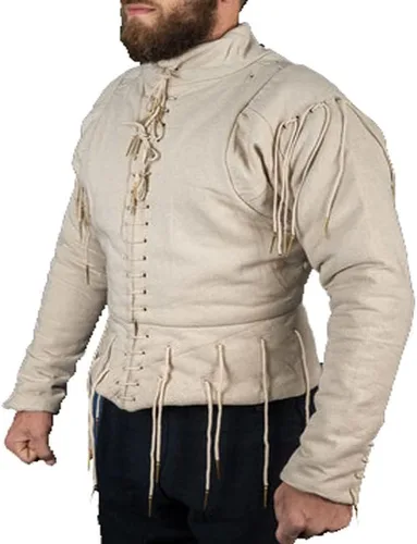 Vista 3 de Gambeson - Vestido de disfraz de algodón liso SCA LARP