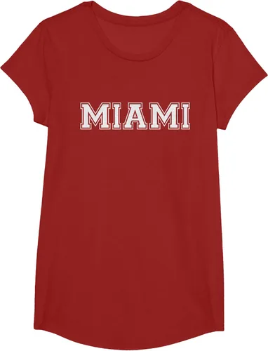 Vista 78 de Camiseta de regalo deportiva estilo universitario Miami Florida, Negro, S
