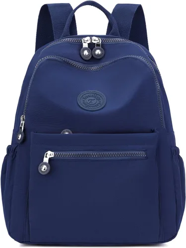 Vista 13 de Tanweibago Mini mochilas de nailon para mujer, mochilas pequeñas de 11L para mujer, mochila ligera casual para mujer, mochila de viaje de compras