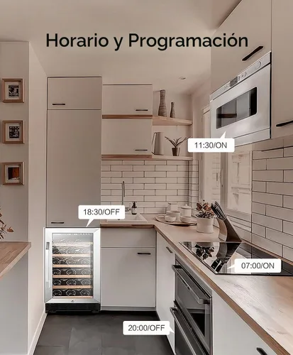 Vista 6 de Paquete de 4 enchufes inteligentes Treatlife que funcionan con Alexa y Google Home, temporizador programable resistente de 7 días, salida