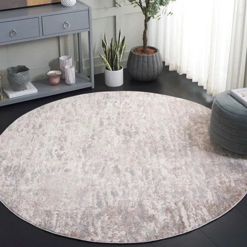 Vista 9 de SAFAVIEH Lagoon Collection - Alfombra de pasillo, 2 pies 2 pulgadas x 8 pies, beige y gris, diseño abstracto moderno, no desprende pelusa y de fácil