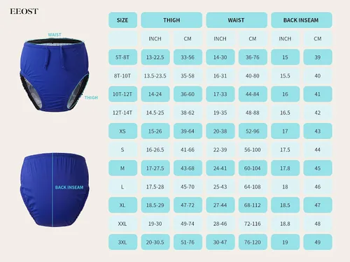 Vista 6 de Pañales de natación reutilizables para adultos, para necesidades especiales, trajes de baño para incontinencia, impermeables, a prueba de fugas