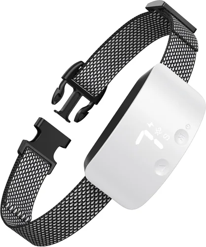 Vista 11 de NBJU - Collar antiladridos para perros, collar de adiestramiento antiladridos recargable, con 7 niveles de vibración ajustables de sensibilidad e