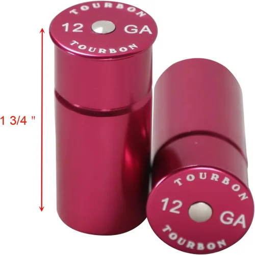 Vista 3 de TOURBON Shotgun Dummy Round 12 Gauge Snap Caps (2pcs/Pk) - Rojo