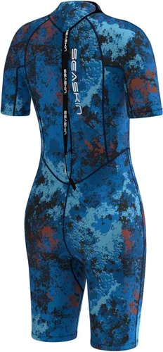 Vista 4 de Seaskin Shorty - Traje de neopreno para mujer, 0.118 in de neopreno de camuflaje