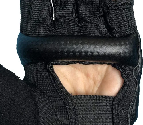 Vista 7 de Guantes de kickboxing de medio dedo, también aptos para entrenamiento de taekwondo, entrenamiento ligero, Muay Thai, artes marciales (Karav MAGA)