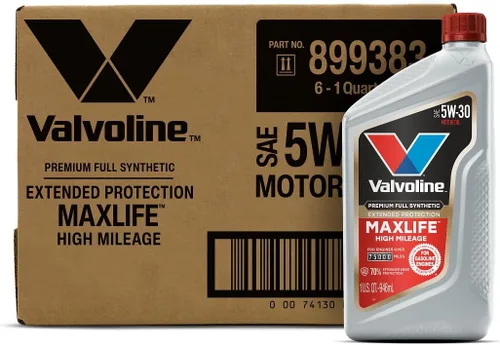 Vista 39 de Valvoline - Aceite de alto millaje 150 K con MaxLife Plus Technology, SAE 5W-20, 1 cuarto de galón