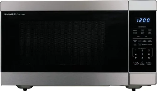 Vista 14 de SHARP Horno microondas para encimera con plato giratorio extraíble de 13.6 pulgadas, 1100 vatios, 1.6 pies cúbicos, acero inoxidable Tocadiscos