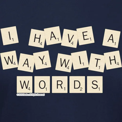 Vista 3 de CafePress Scrabble Way with Words - Camiseta clásica de algodón para mujer, color oscuro