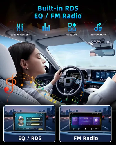 Vista 8 de Radio de coche estéreo para Ford F150 Radio 2004-2008: 7 "HD pantalla táctil estéreo incorporado Carplay inalámbrico Andriod Auto 5GWiFi